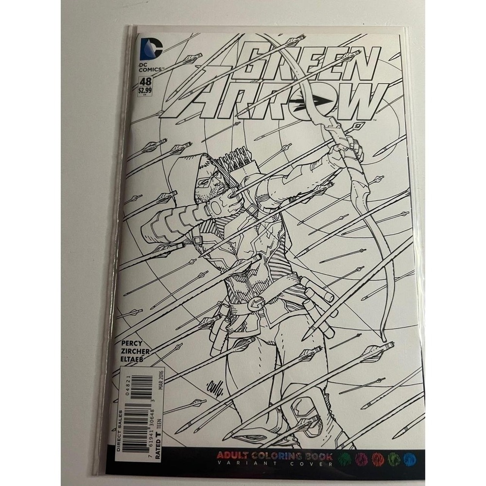 Green Arrow 48 Adult Coloring Book